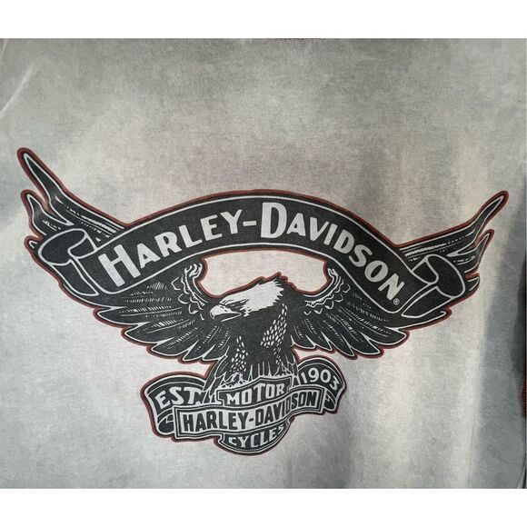 Harley Davidson Vintage Long Sleeve T-Shirt With Eagle Graphic - Picture 6 of 6